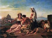 Arab or Arabic people and life. Orientalism oil paintings 591